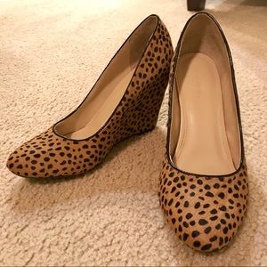 Banana Republic Leopard Print Wedges